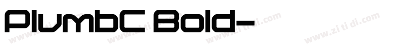 PlumbC Bold字体转换